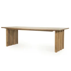 Eleonora Rechte Eettafel|Eettafel Jake Eiken, kleur Bruin