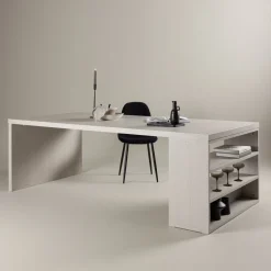 Nohr Rechte Eettafel|Eettafel Jett 230 x 110cm, kleur Whitewash