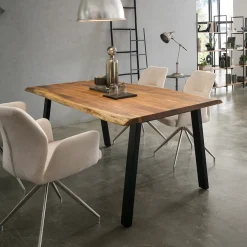 Artistiq Living Rechte Eettafel|Eettafel Karri Acaciahout