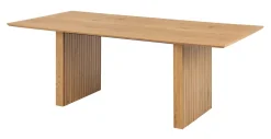 Bendt Rechte Eettafel|Eettafel Kennia Eiken, 210 x 100cm Naturel