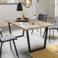 Artistiq Living Rechte Eettafel|Eettafel Lorna Eikenlook, 160 x 90cm