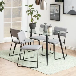 Bendt Rechte Eettafel|Eettafel Louise 140 x 80cm Zwart