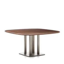 Kave Home Rechte Eettafel|Eettafel Melvar Walnootfineer Bruin