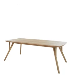 Light & Living Ovale Eettafel|Eettafel Quenza Mangohout, 200 x 100cm, kleur Naturel