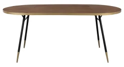 ZILT Ovale Eettafel|Eettafel Raziel, 200 x 90cm