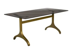 Dutchbone Rechte Eettafel|Eettafel Sansa, 180x90cm Goud