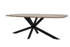 Tower Living Ovale Eettafel|Eettafel Silvi Deens ovaal, Mangohout, kleur Naturel