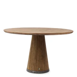 Rivièra Maison Ronde Eettafel|Eettafel Siroko Beach Gerecycled Eikenhout, 130cm