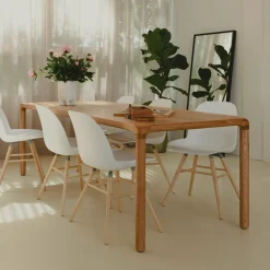 Zuiver Rechte Eettafel|Eettafel Storm Essenhout, kleur Naturel