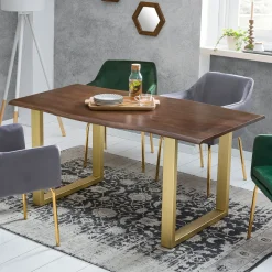 Artistiq Living Rechte Eettafel|Eettafel Tahisha Acaciahout, 160 x 85cm