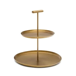 Kave Home Keukengerei|Etagère Aruc Verguld staal