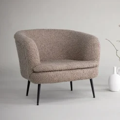Nohr Fauteuil Stof / Textiel|Fauteuil Bouclé / Teddy|Fauteuil Aarti Teddy, kleur Beige