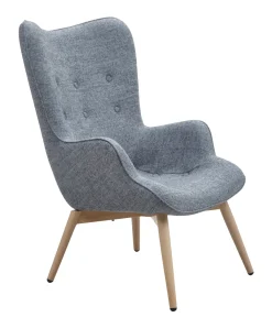 Artistiq Living Fauteuil Stof / Textiel|Fauteuil Anderson Houten poot Grijs