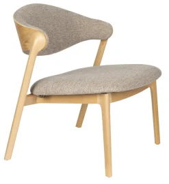 Dutchbone Fauteuil Stof / Textiel|Fauteuil Babington Stof en beukenhout