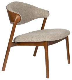 Dutchbone Fauteuil Stof / Textiel|Fauteuil Babington Stof en beukenhout