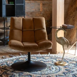 Dutchbone Fauteuil Stof / Textiel|Fauteuil Velvet / Fluweel|Fauteuil Bar Velvet