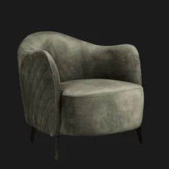 Tower Living Fauteuil Stof / Textiel|Fauteuil Velvet / Fluweel|Fauteuil Bondo Donkergroen