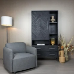 Tower Living Fauteuil Stof / Textiel|Fauteuil Bradfort Geweven