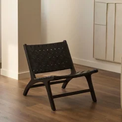 Kave Home Fauteuil Leer / Kunstleer|Fauteuil Calixta