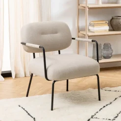 Bendt Fauteuil Stof / Textiel|Fauteuil Calyn Stof, kleur Beige