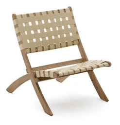 Kave Home Loungestoelen|Fauteuil Chabeli Acaciahout