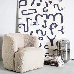 Eleonora Fauteuil Stof / Textiel|Fauteuil Bouclé / Teddy|Fauteuil Charlotte Bouclé