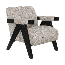 Richmond Interiors Fauteuil Stof / Textiel|Fauteuil Clover Be Trendy, kleur Naturel