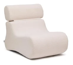 Kave Home Fauteuil Stof / Textiel|Fauteuil Bouclé / Teddy|Fauteuil Club Bouclé, kleur Naturel