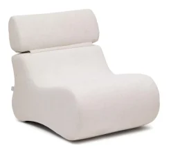 Kave Home Fauteuil Stof / Textiel|Fauteuil Club Chenille, kleur Naturel