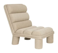 Dutchbone Fauteuil Stof / Textiel|Fauteuil Bouclé / Teddy|Fauteuil Fern Bouclé Beige