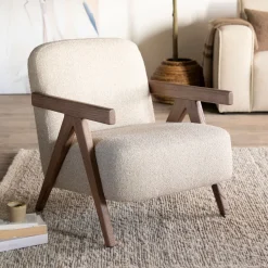 Eleonora Fauteuil Stof / Textiel|Fauteuil Francis Grove Bouclé