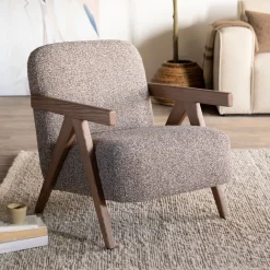Eleonora Fauteuil Stof / Textiel|Fauteuil Francis Grove Bouclé