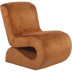 Richmond Interiors Fauteuil Stof / Textiel|Fauteuil Frankie Chenille Cognac