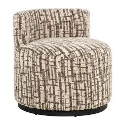 Richmond Interiors Fauteuil Stof / Textiel|Fauteuil Franny Geweven stof, kleur Crème Cru00e8me