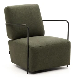 Kave Home Fauteuil Stof / Textiel|Fauteuil Gamer Stof, kleur Donkergroen