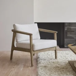 Rivièra Maison Fauteuil Stof / Textiel|Fauteuil Goa Essenhout