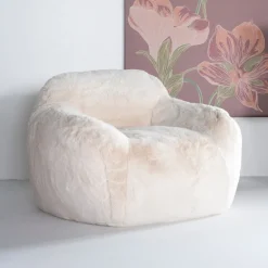 By-Boo Fauteuil Stof / Textiel|Fauteuil Bouclé / Teddy|Fauteuil Hug Fluffy