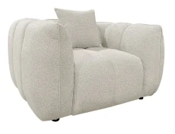 Richmond Interiors Fauteuil Stof / Textiel|Fauteuil Jezebel Geweven stof, kleur Crème Cru00e8me