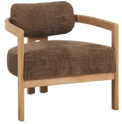 MUST Living Fauteuil Stof / Textiel|Fauteuil Kelly Chenille, kleur Naturel