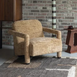 Dutchbone Fauteuil Stof / Textiel|Fauteuil Kent Geweven stof