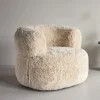 Nohr Fauteuil Stof / Textiel|Fauteuil Bouclé / Teddy|Fauteuil Kyanne Fake fur, kleur Off White