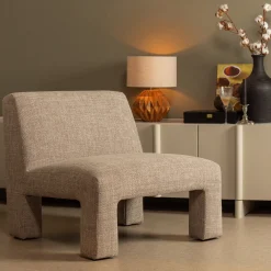 WOOOD Fauteuil Stof / Textiel|Fauteuil Lavid Geweven Naturel