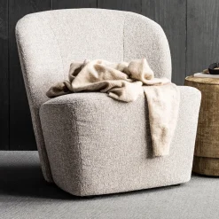 vtwonen Fauteuil Stof / Textiel|Fauteuil Bouclé / Teddy|Fauteuil Lofty