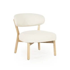 Eleonora Fauteuil Stof / Textiel|Fauteuil Mikky Eikenhout en stof