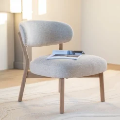 Eleonora Fauteuil Stof / Textiel|Fauteuil Mikky Eikenhout en stof