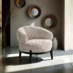 Richmond Interiors Fauteuil Stof / Textiel|Fauteuil Montana Be Trendy, kleur Naturel