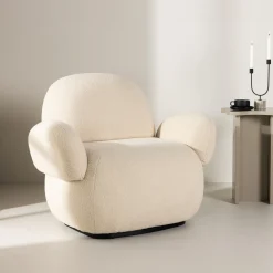Nohr Fauteuil Stof / Textiel|Fauteuil Ninamarie Chenille, kleur Beige
