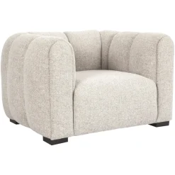 Richmond Interiors Fauteuil Stof / Textiel|Fauteuil Novaro Geweven stof, kleur Naturel