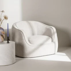 Nohr Fauteuil Stof / Textiel|Fauteuil Quentella kleur Lichtgrijs