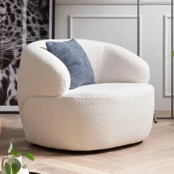Artistiq Living Fauteuil Stof / Textiel|Fauteuil Bouclé / Teddy|Fauteuil Rayfield Bouclé